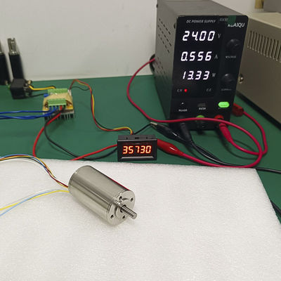 30mm Coreless BLDC Motor 448.9W 162.6N.m 26349RPM 24V 48V