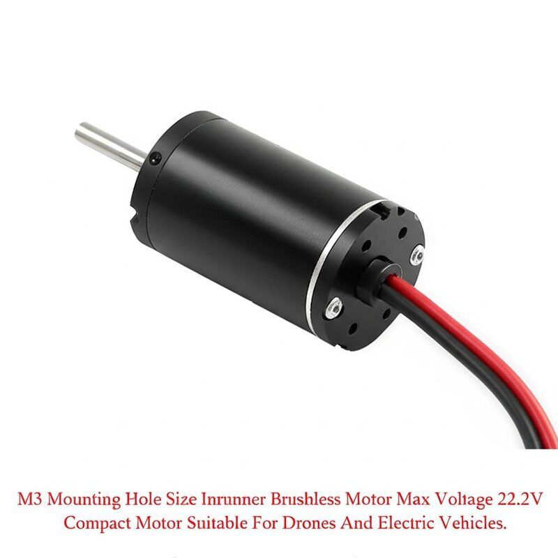 M3 Mounting Hole Size Inrunner Brushless Motor Max Voltage 22.2V Compact Motor Suitable For Drones And Electric Vehicles